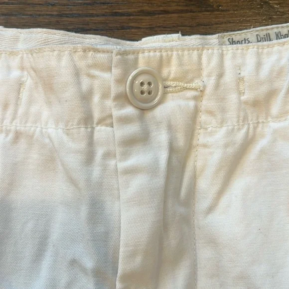 Polo Ralph Lauren Classic Cargo Shorts Khakis White/Relaxed Fit Size 31 - Picture 7 of 16